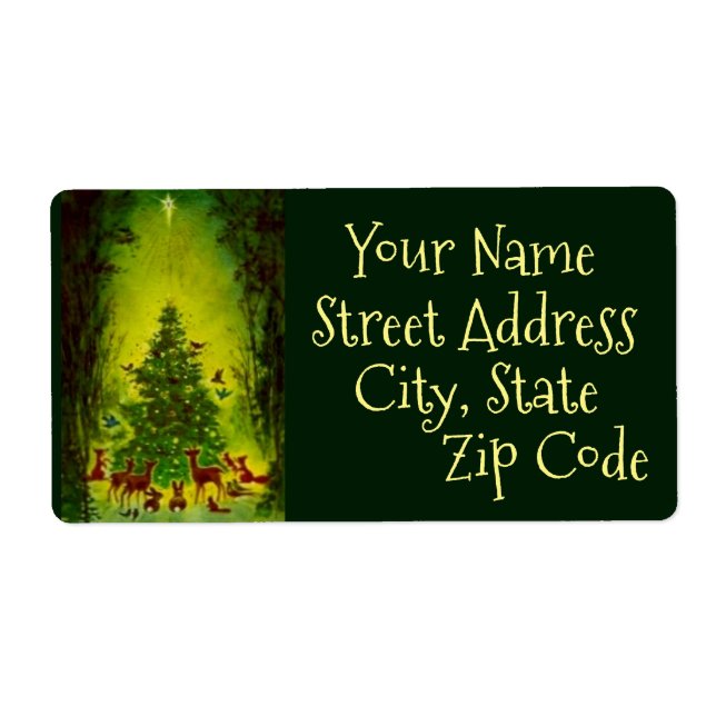 Étiquette Étiquettes, feuille de beau millésime Noël_1950 (Devant)