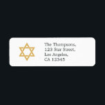 Étiquette Étoile de David Bat mitzvah<br><div class="desc">étiquettes de adresse de célébration bat mitzvah conçus pour être rapidement et facilement customisés à vos spécificités.</div>