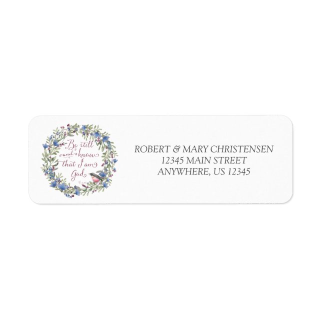 Étiquette Être encore et savoir - Psaume 46:10 (Devant)