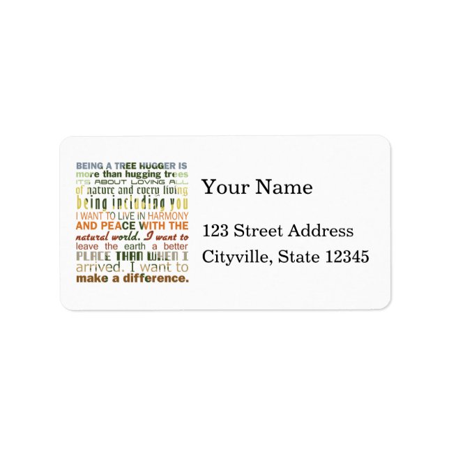 Étiquette Être un accrocher d'arbre (Devant)