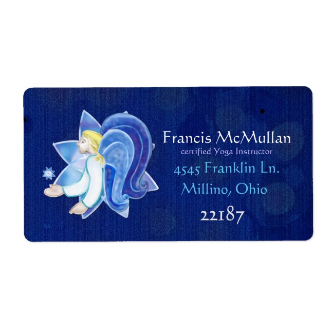 Étiquette Êtres célestes Angel Folk Art GRANDE ENTREPRISE (Devant)