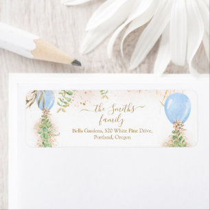 Étiquette Eucalyptus Baby shower de verdure Adresse de retou
