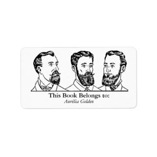 Étiquette Ex Libris - Trois hommes v6