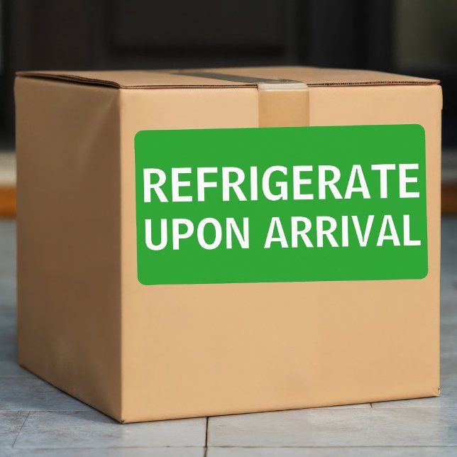 Étiquette Expédition avec réfrigération à l'arrivée (Créateur téléchargé)