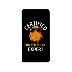 Étiquette Expert certifié en nugget de poulet