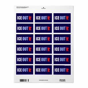 Étiquette Expulser l'ICE Anti Trump
