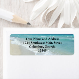 Étiquette Extreme Relaxation Plage Vue Sable blanc