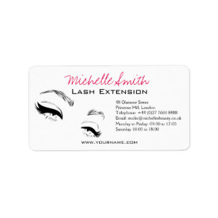 Étiquette Eyelashes sourcils sourds Maquillage permanent Art
