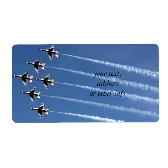 Étiquette F-16 Formation de Delta Thunderbirds (Devant)
