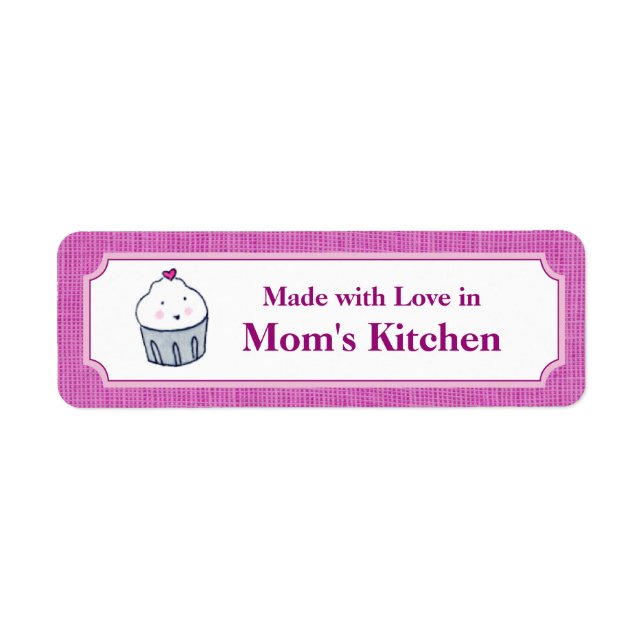 Étiquette Fabriqué avec amour (Devant)