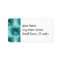 Faded Floral Swirl Turquoise Turquoise Bleu Cadeau