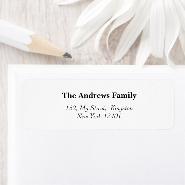 Étiquette Faire-part photo de Noël moderne (En situation)