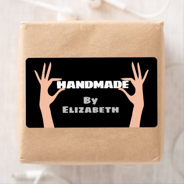 Étiquette Fait à la main par vous (En situation)