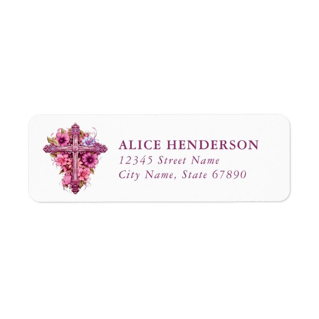 Étiquette Faith & Inspirational Return Address Labels (Devant)