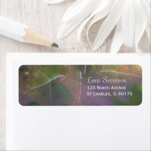 Étiquette Fall Oak Leaf Hydrangea Return Address Labels