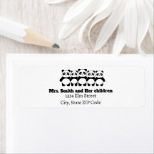 Famille 1 Parent 4 Enfants Retourner l'adresse Éti