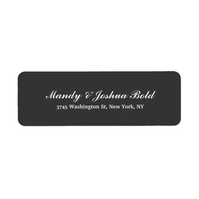 Étiquette Famille de scripts Gris Classique Creative (Devant)