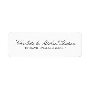 Étiquette Famille élégante à la mode créative de manuscr