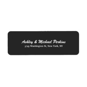 Étiquette Famille Gris de script créatif moderne