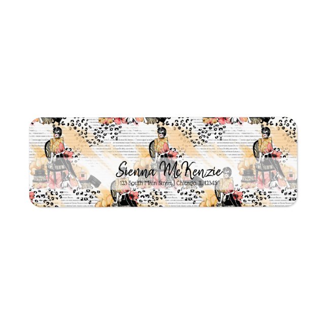 Étiquette Fashion girly (Devant)