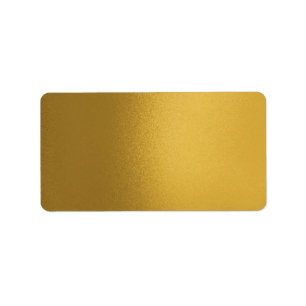 Étiquette Faux Metalic Gold Lable