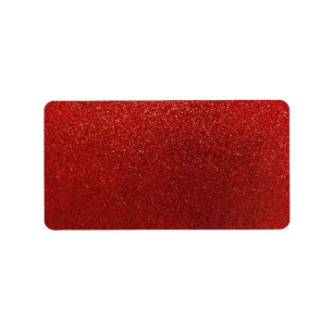 Étiquette Faux Red Burgundy Parties scintillant Arrière - pl