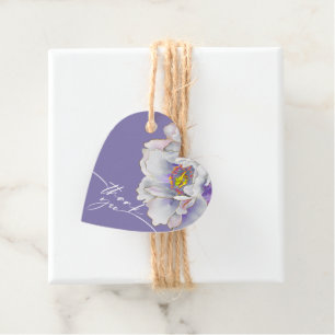 ÉTIQUETTE FAVEUR Fleurale Exotique Violette
