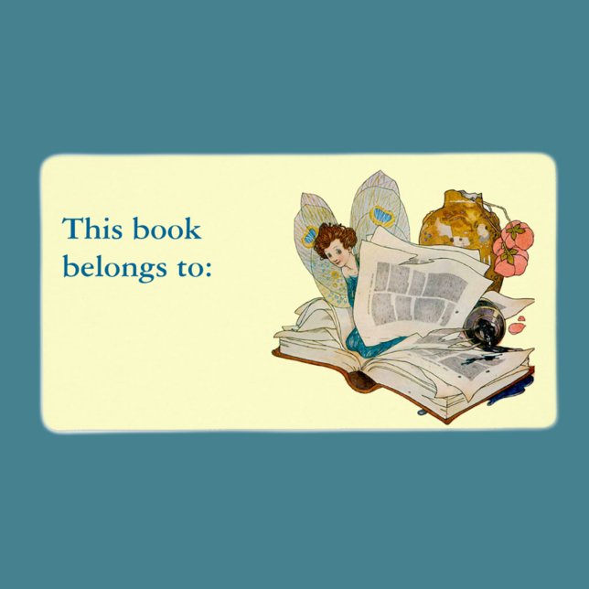 Étiquette Fée bibliophile (Créateur téléchargé)