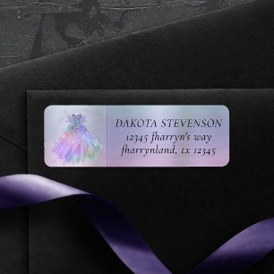 Étiquette Fée Ethereal Rainbow Pastel Ombre