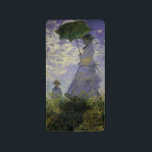 Étiquette Femme avec parasol par Claude Monet, Art Vintage<br><div class="desc">La promenade, Camille Monet et Son Fils Jean (Femme avec un Parasol) (1875) de Claude Monet est une vintage peinture impressionniste de famille de portrait. Une mère se promène avec son jeune enfant dans un champ ou dans une prairie printanière. Elle tient un parasol et porte une belle robe qui...</div>