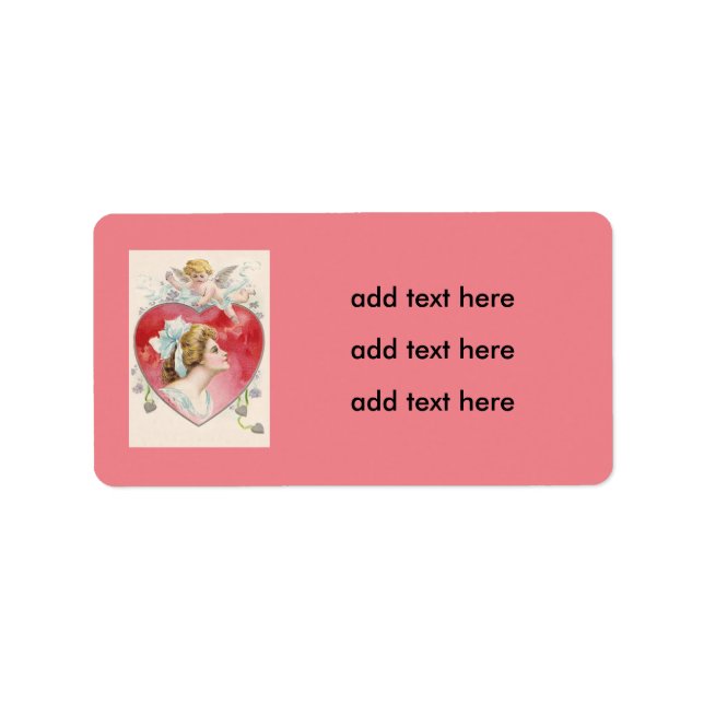 Étiquette Femme Cupide Heart Daisy (Devant)