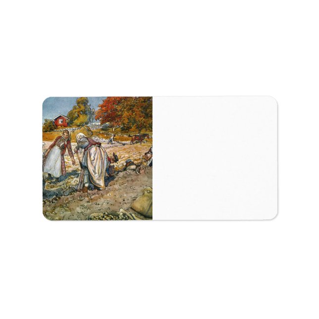 Étiquette Femmes creusant des pommes de terre (Devant)