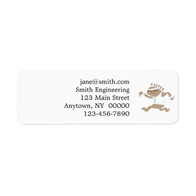 Étiquette Fente en mouvement lent - Choisissez la couleur ar (Devant)