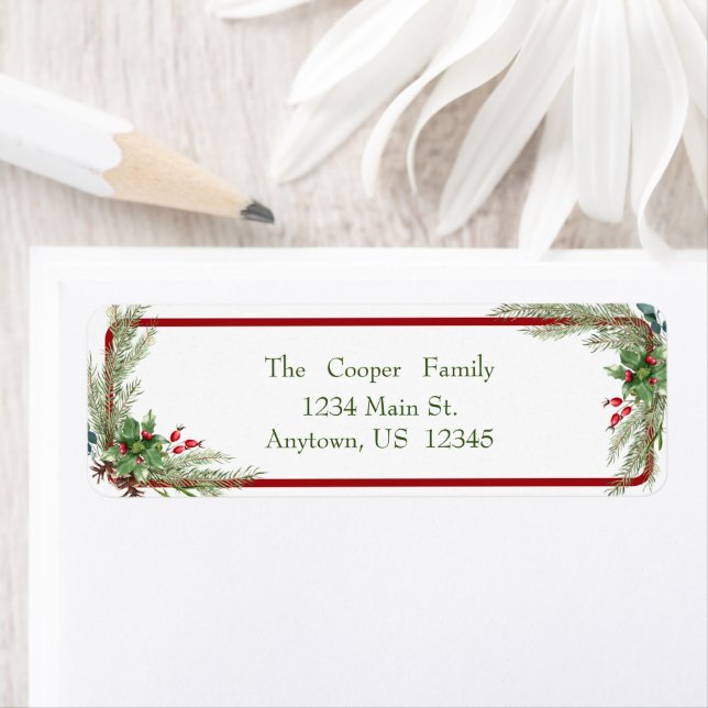 Étiquette Fer et baies sèches (En situation)