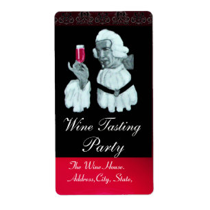 Étiquette FÊTE DE DÉGUSTATION DE VIN SOMMELIER, Damas