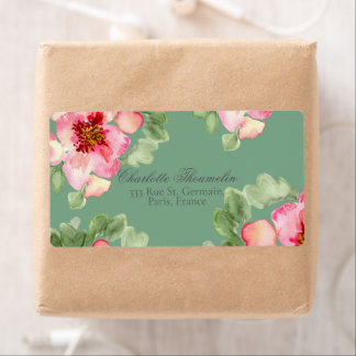 Étiquette Fête de Jardin Floral Fabuleux pour Enterrement de