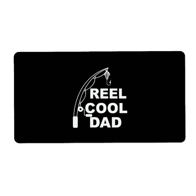 Étiquette Fête des pères Reel Cool Papa (Devant)
