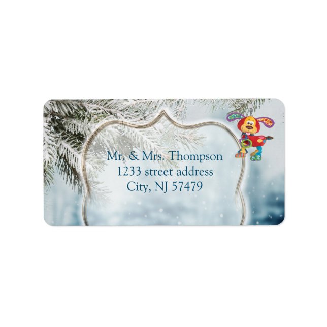 Étiquette Fête d'hiver (Devant)