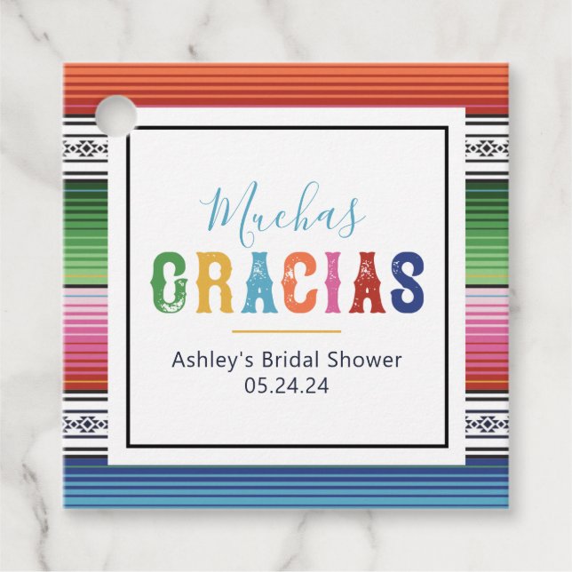 Étiquette Fête mexicaine (Devant)