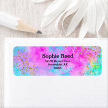 Fête Néon Aquarelle Sweet Sixteen