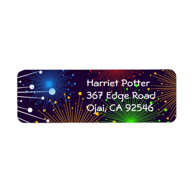 Étiquette Feu fin jolie Cool Girly Retro Vector (Devant)