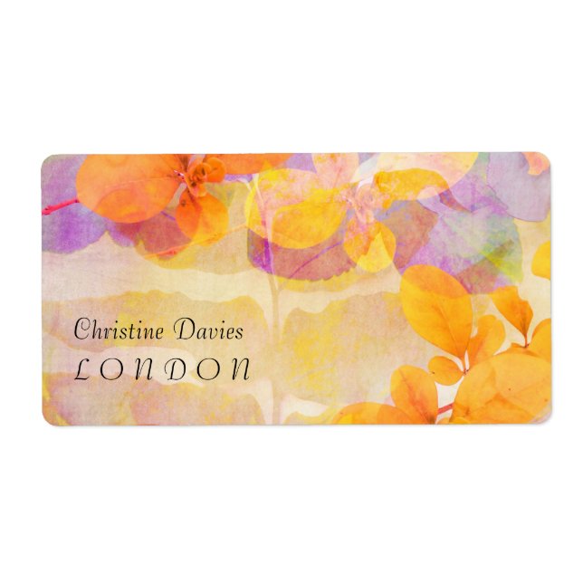 Étiquette Feuilles de grogne (Devant)