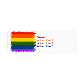 Étiquette Fierté arc-en-ciel
