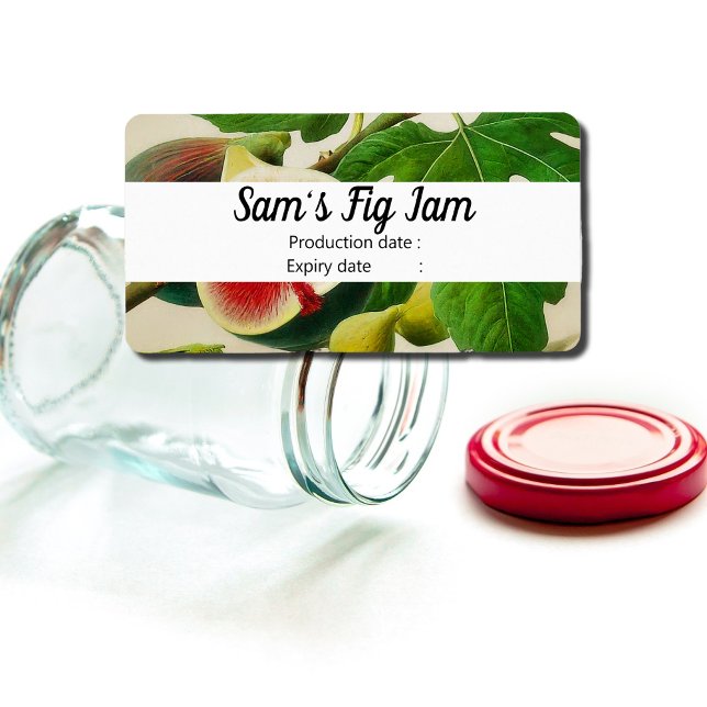 Étiquette figues vintages - confiture personnalisée (Créateur téléchargé)