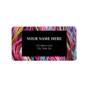 Étiquette Fil Tricot rose