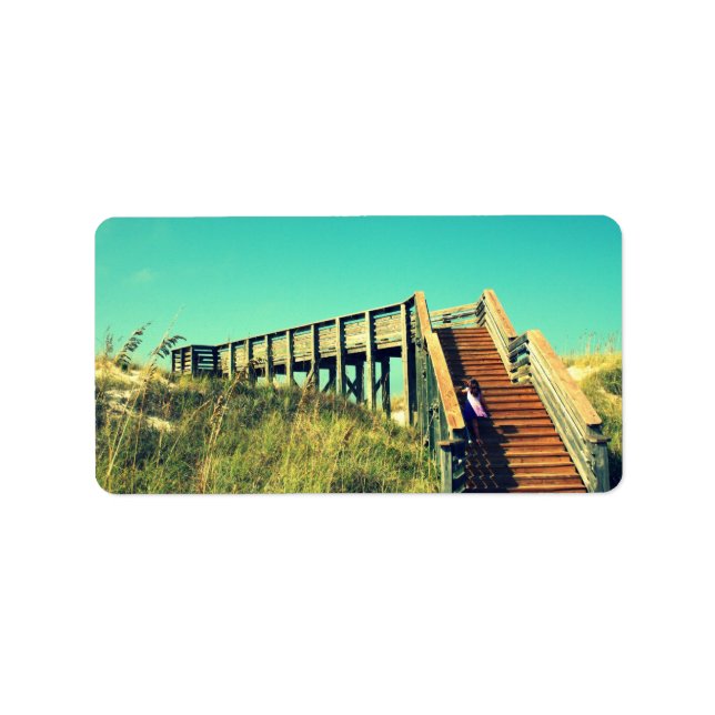 Étiquette Fille sur la promenade de bord, Floride Gulf Coast (Devant)