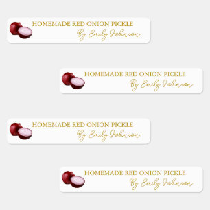 Étiquette fin de chiche rouge maison