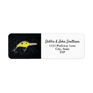 Étiquette Fishing Sports Charter Crankbait Lure Adresse Adre