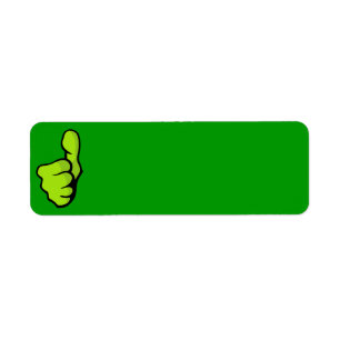 Étiquette fist-160957 poing doigt haut grand posi vert