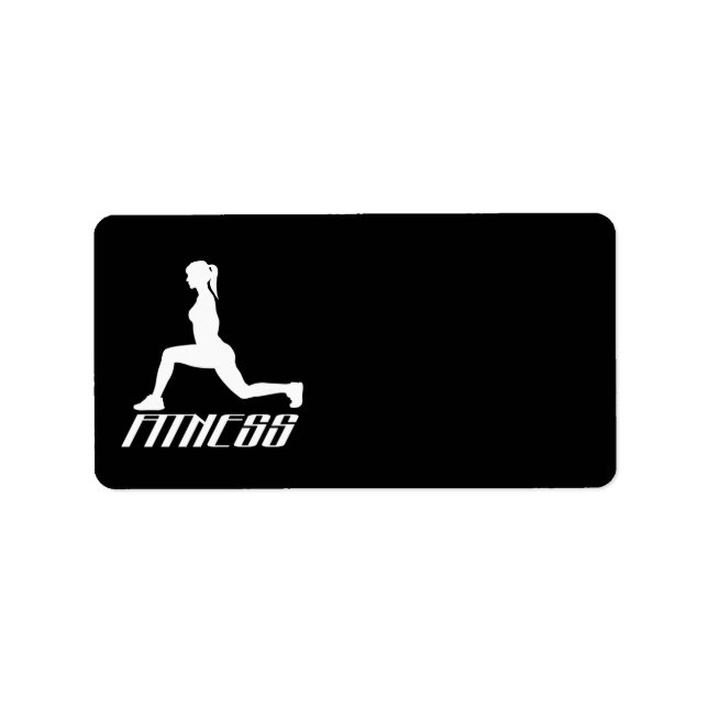 Étiquette Fitness girl (Devant)